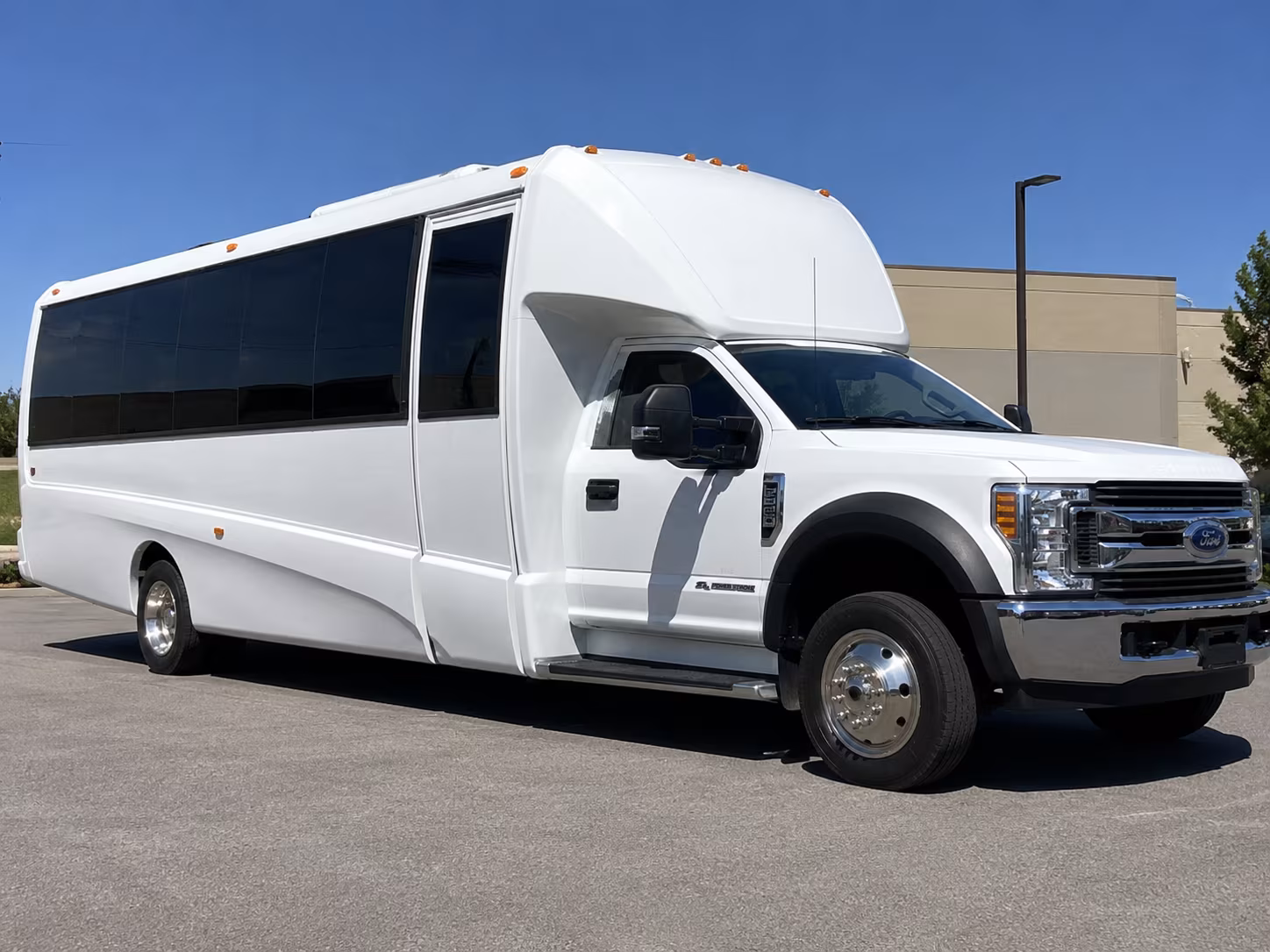 Bridgeport bridgeport airport transportation party bus exterior