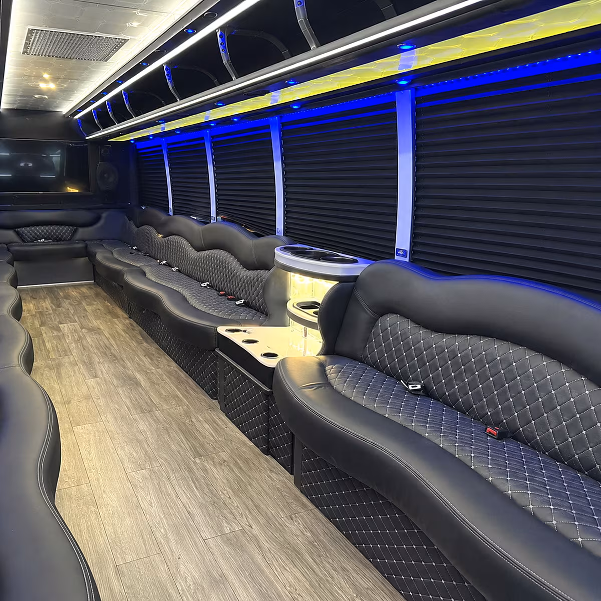 Bridgeport bridgeport birthday party bus rental party bus interior