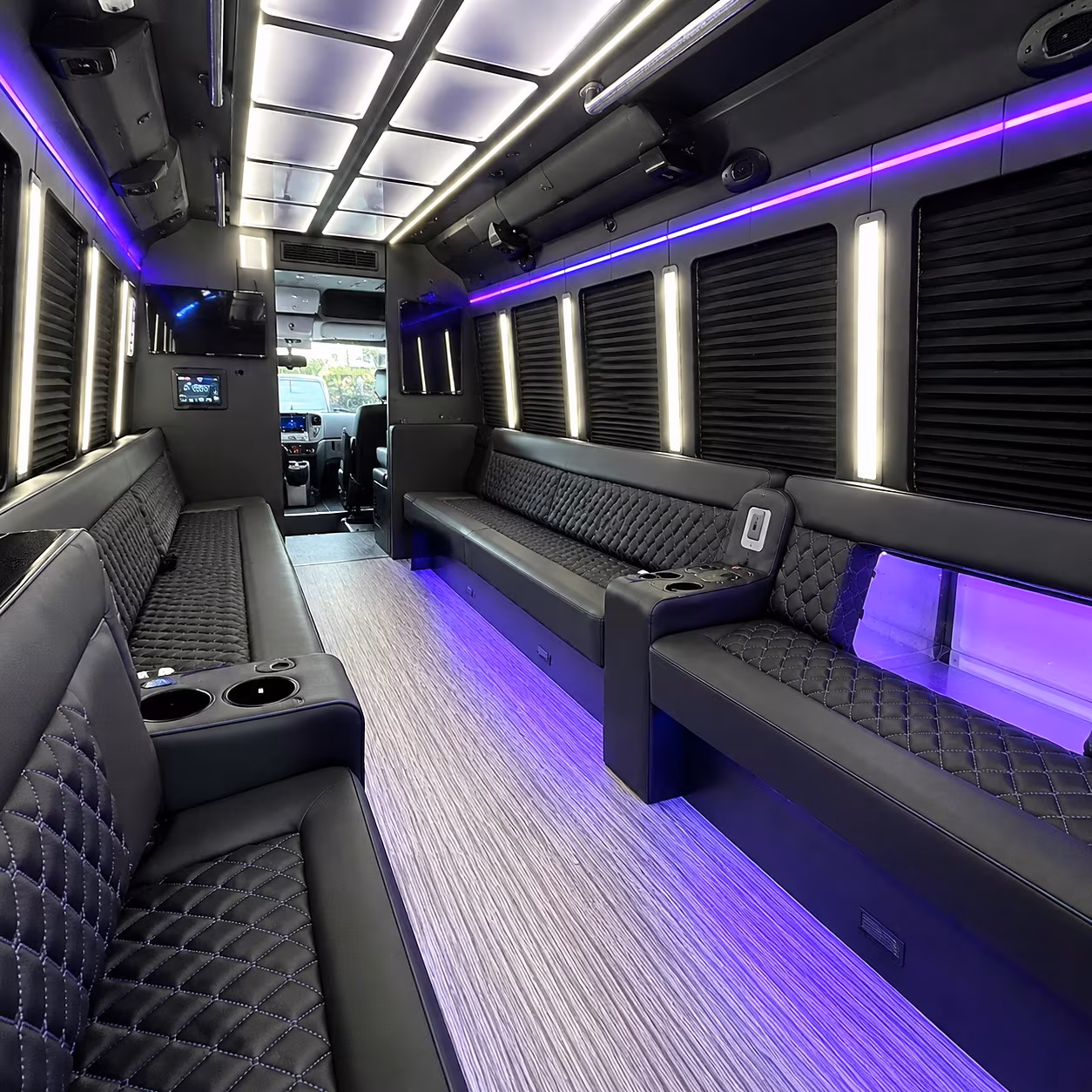 Bridgeport bridgeport concert party bus rental party bus interior