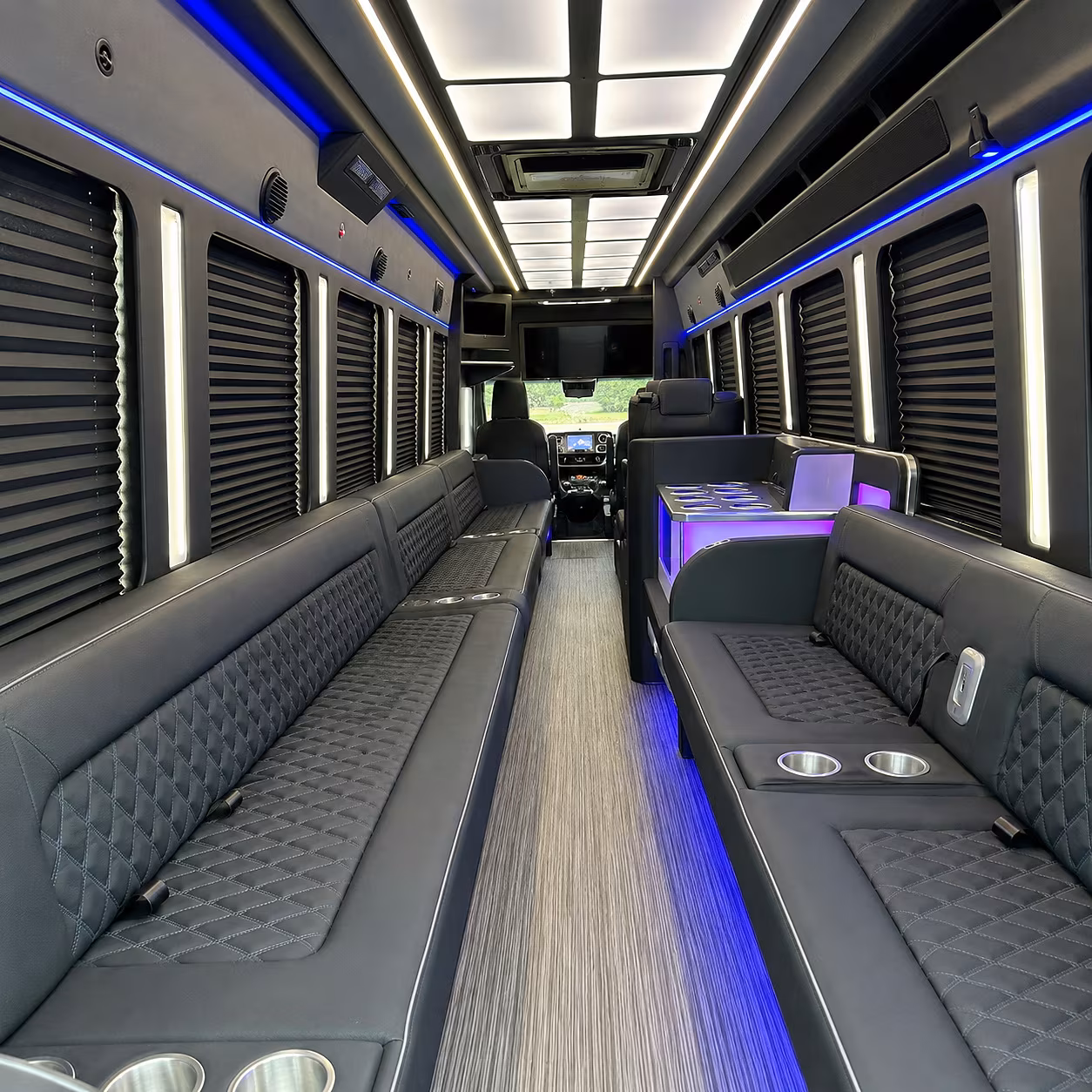 Bridgeport bridgeport private event party bus rental party bus interior