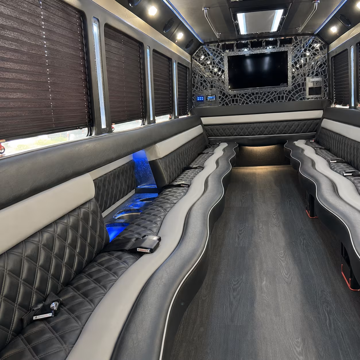 Bridgeport bridgeport sporting event party bus rental party bus exterior