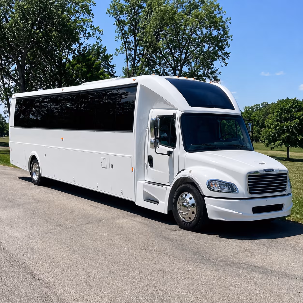 Bridgeport bridgeport sporting event party bus rental party bus exterior