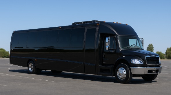 Exterior of Charter Bus Company Norwalk's 28 Passenger Party Bus in Norwalk