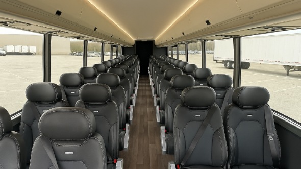 Interior of Charter Bus Company Bridgeport's 30 Passenger Minibus in Bridgeport