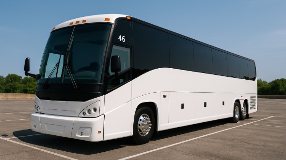 Exterior of Charter Bus Company White Plains's 40 Passenger Party Bus in White Plains