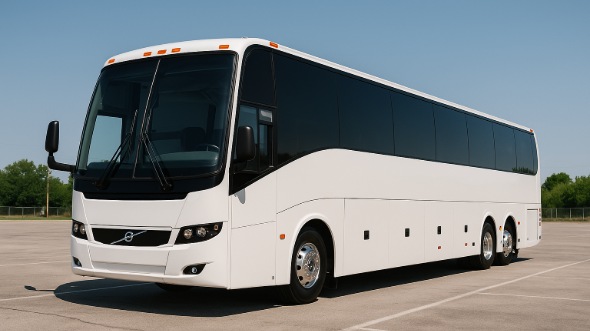 Exterior of Charter Bus Company Bridgeport's 45 Passenger Charter Bus in Bridgeport